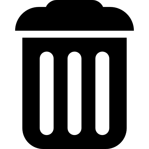 Garbage interface symbol container interface garbage icon