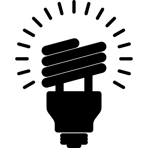 Light bulb on light bulb tools and utensils light bulbs icon