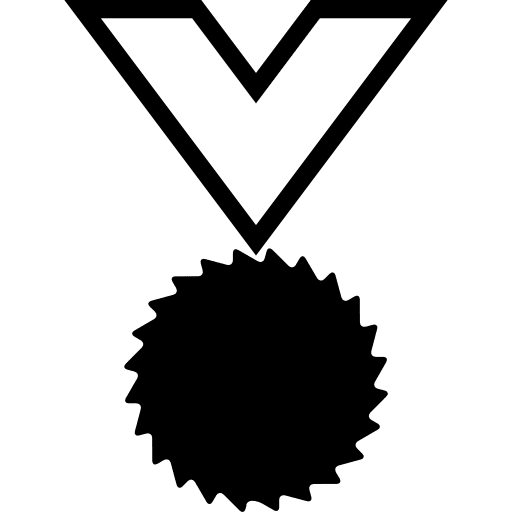 Medal for sports hanging medals sportive icon