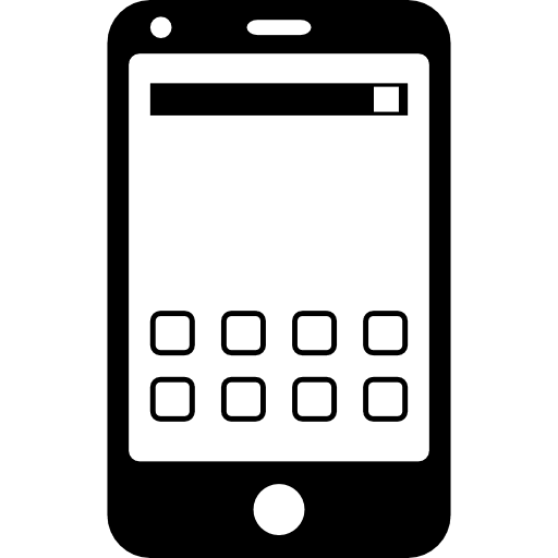 Smartphone basic icons phone phones icon