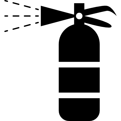 Fire extinguisher fire basic icons extinguisher icon