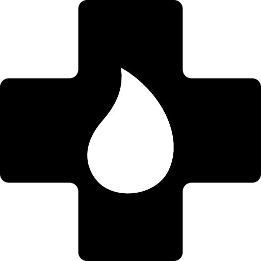 Transfusion basic icons cross medical icon
