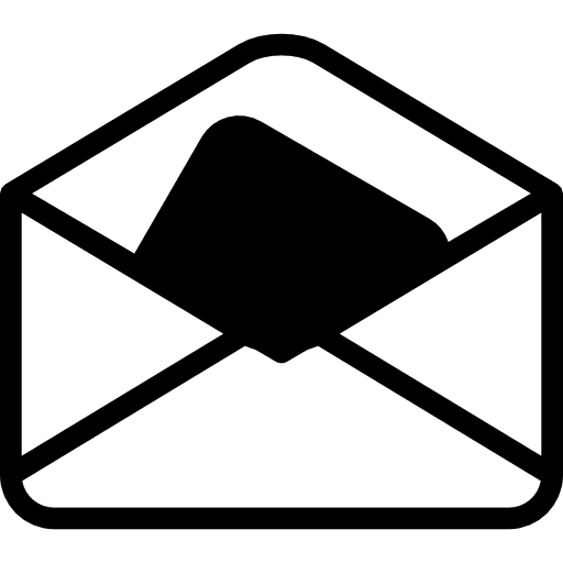 Envelope opened open envelope e-mail icon