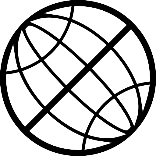 Globe grid sphere globe circular icon