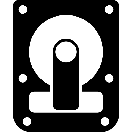 Hard disk disk hardware tools and utensils icon