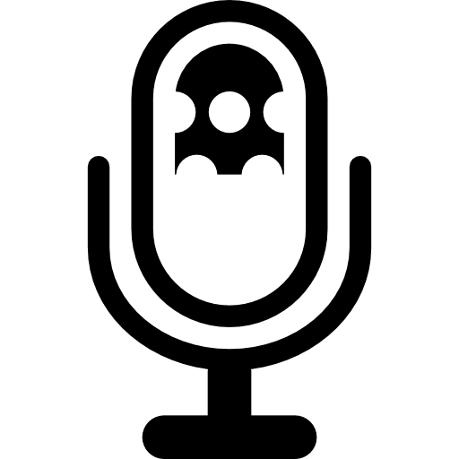 Microphone tool interface outline icon