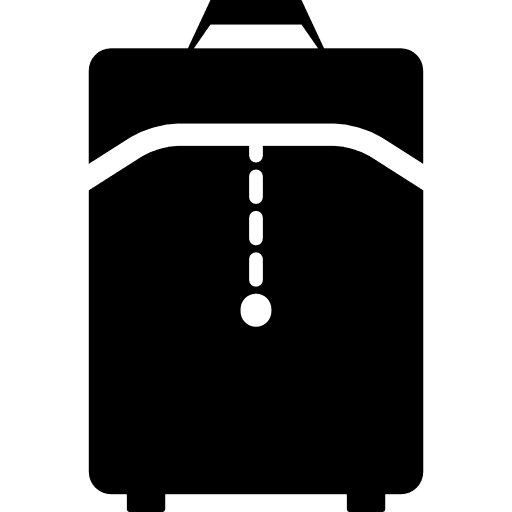 Travel bag black interface symbol tools travelling tool icon