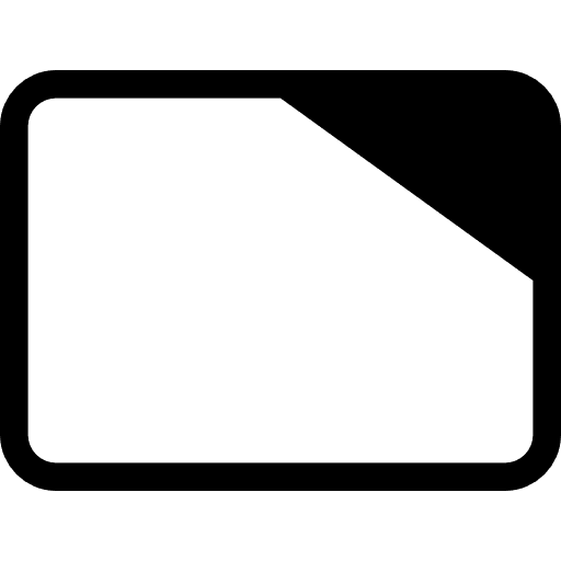 Page rectangular rounded symbol rectangular outline rounded icon