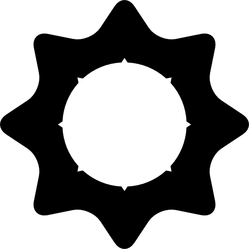 Sun shape symbol sun sunlight icon