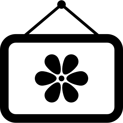 Wall display hanging display basic icons icon