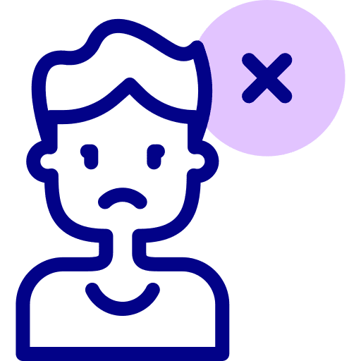 Bad review marketing reaction upset icon