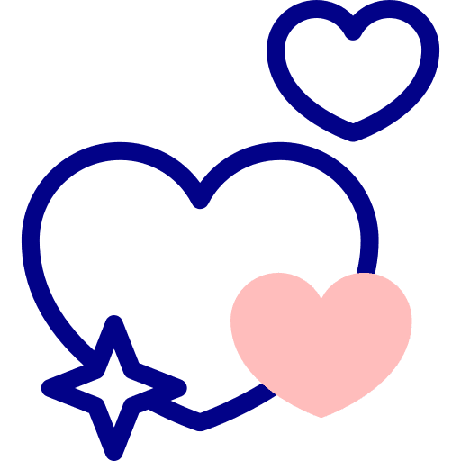 Heart customer satisfaction rating feedback icon