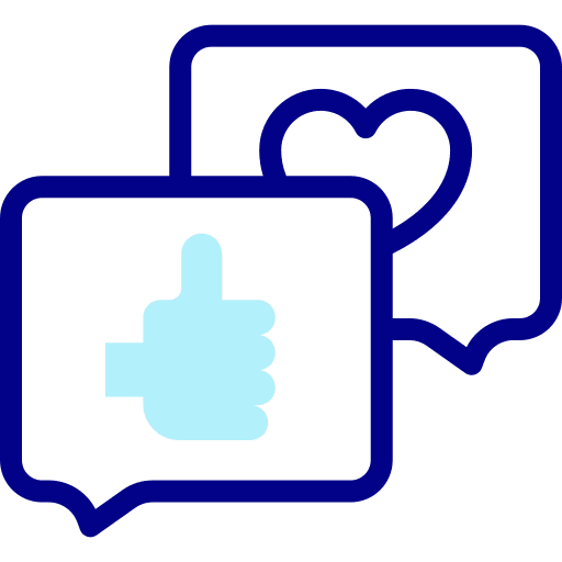 Chat good review rating marketing icon Chat good review rating marketing icon