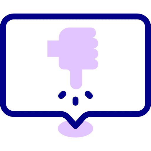 Dislike chat rating communications icon Dislike chat rating communications icon