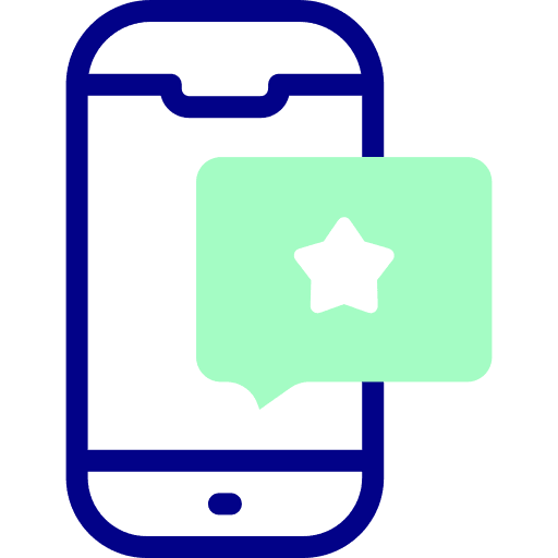 Mobile phone marketing communications smartphone icon Mobile phone marketing communications smartphone icon