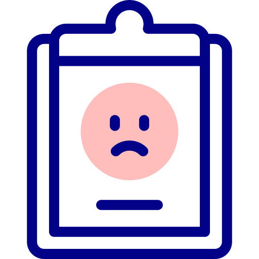 Customer satisfaction social media dislike bad review icon Customer satisfaction social media dislike bad review icon