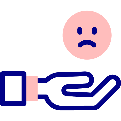 Sad hand bad review smileys icon Sad hand bad review smileys icon