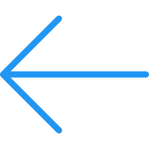 Left arrow multimedia option return direction icon