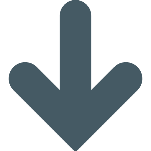 Down arrow multimedia option arrows orientation icon