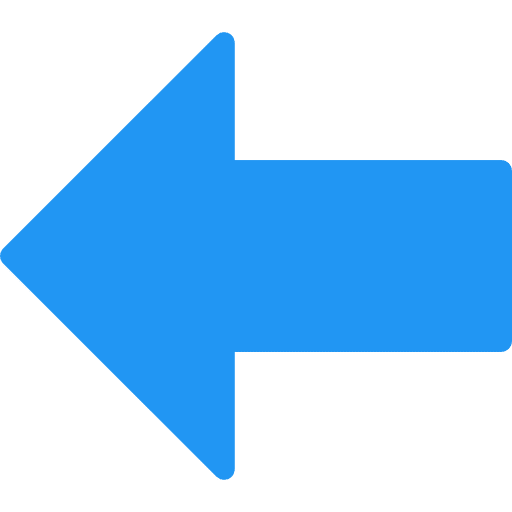 Left arrow previous left arrow direction icon