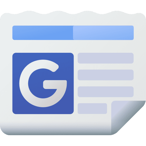 Google news journal social media news icon