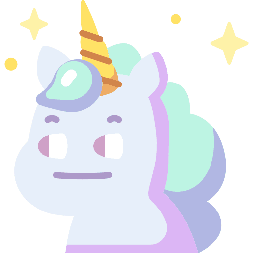 Curious animals unicorn fantasy icon Curious animals unicorn fantasy icon