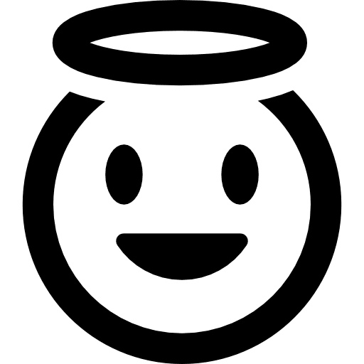 Angel emoticon holy gestures icon