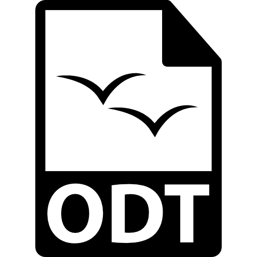 Odt file format symbol odt file odt file format odt format icon