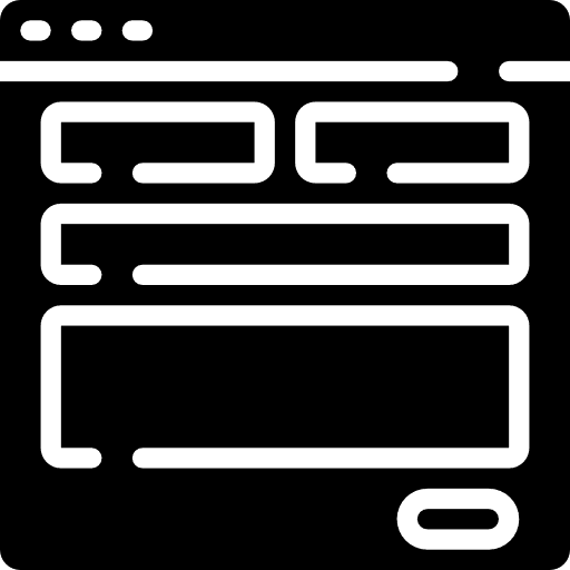 Template web design layout stencil icon