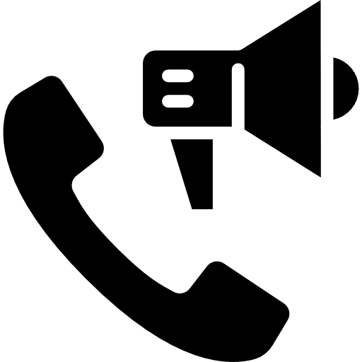 Phone protest tools and utensils shout icon