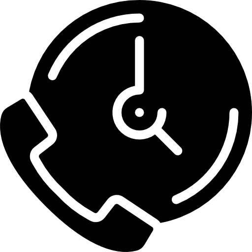 Time call business communications logistics delivery icon