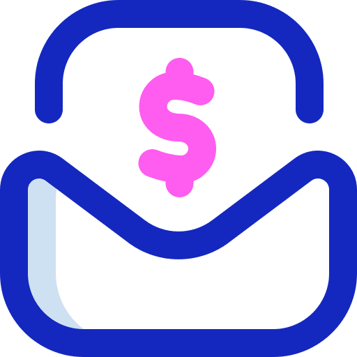 Bill money mail interface icon