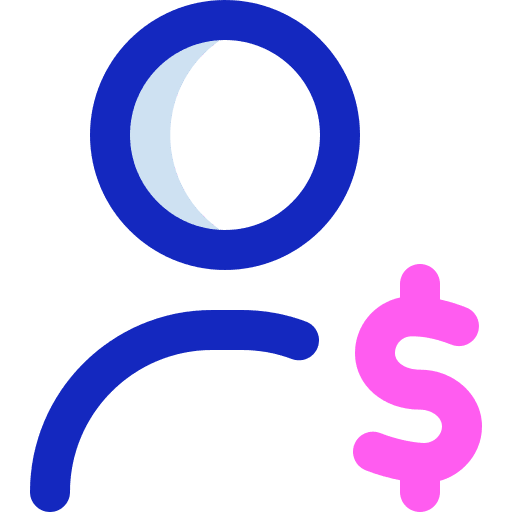Salary payment money coin icon