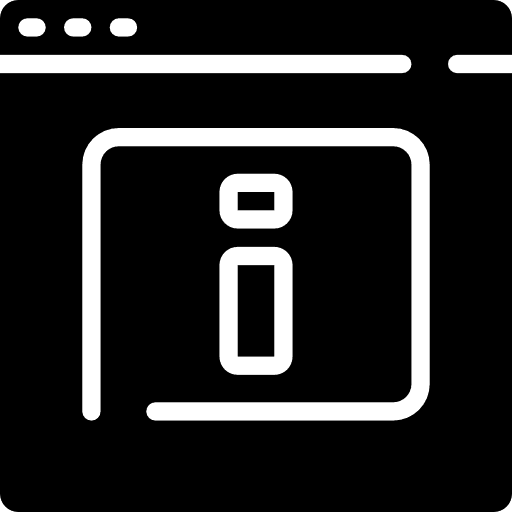 Web information ui webpage icon