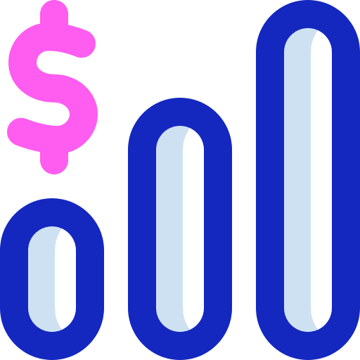 Graph profit money statistics icon