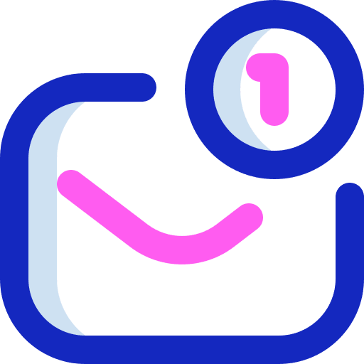 Incoming message message unread communications icon