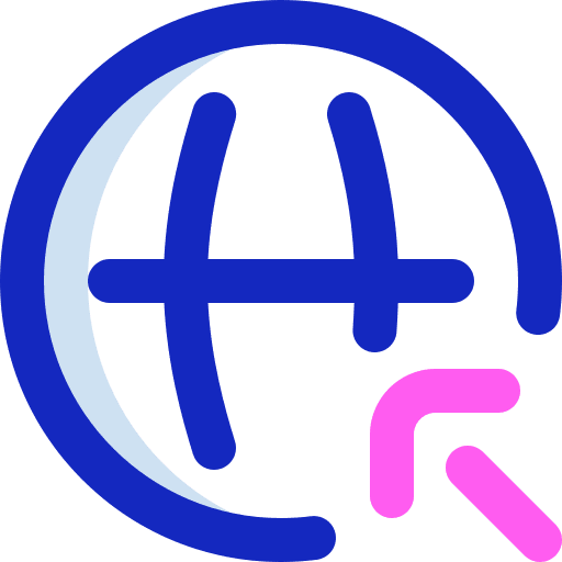 Internet uploading earth globe ui icon