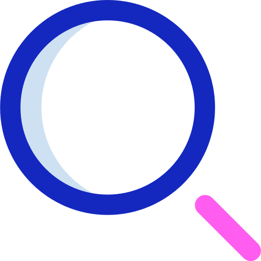 Search magnifying glass ui loupe icon