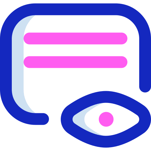 Controlling card view sign register icon