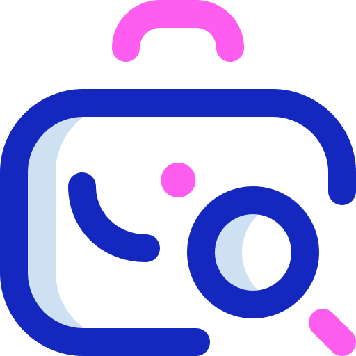 Job search analysis briefcase business and finance icon