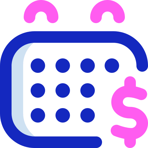 Pay day salary month time and date icon