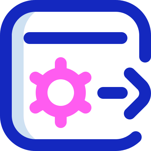 Settings website arrow up icon