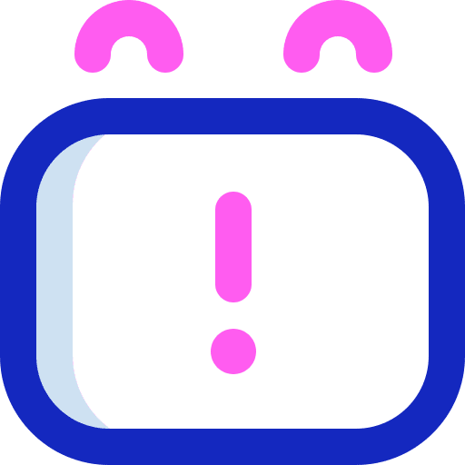 Term term exclamation mark time and date icon