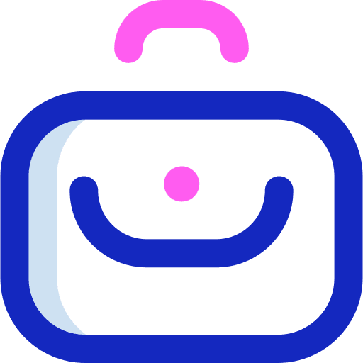 Briefcase portfolio suitcase business and finance icon