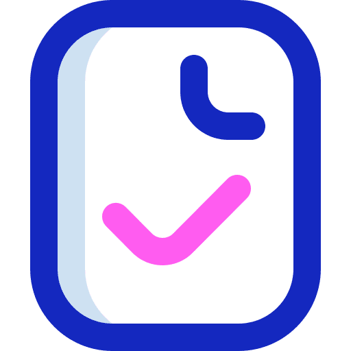 Checked archive education survey icon
