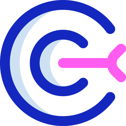 Goal dart target goal icon