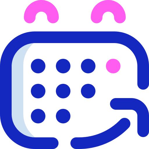 Calendar interface arrow calendar icon