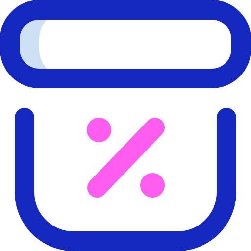 Discount box marketing percent icon