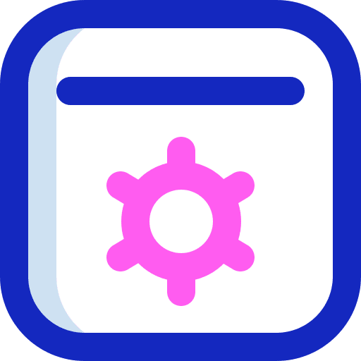 Settings setup cogwheel gear icon