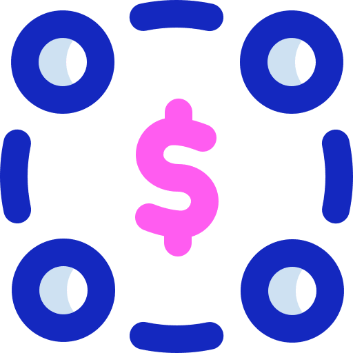 Marketing spread money dollar icon
